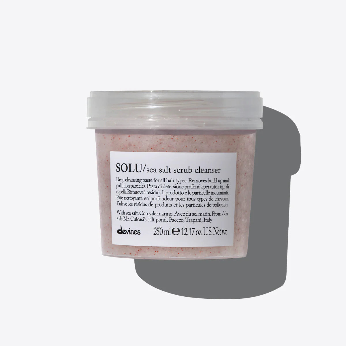 Davines Solu Sea Salt Scrub Cleanser - Exfoliating Scalp Scrub - [Kharma Salons]